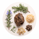 Agarwood (Oud), Benzoin and Indonesian Patchouli Leaf.