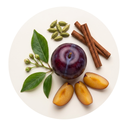  Plum, Cardamom, Cinnamon