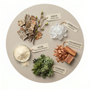 Birch, Ambroxan, Cedarwood, Oakmoss, Musk.