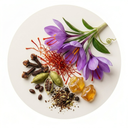 Saffron, Clove, Cardamom.